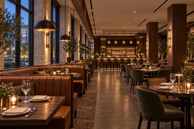South booth dining