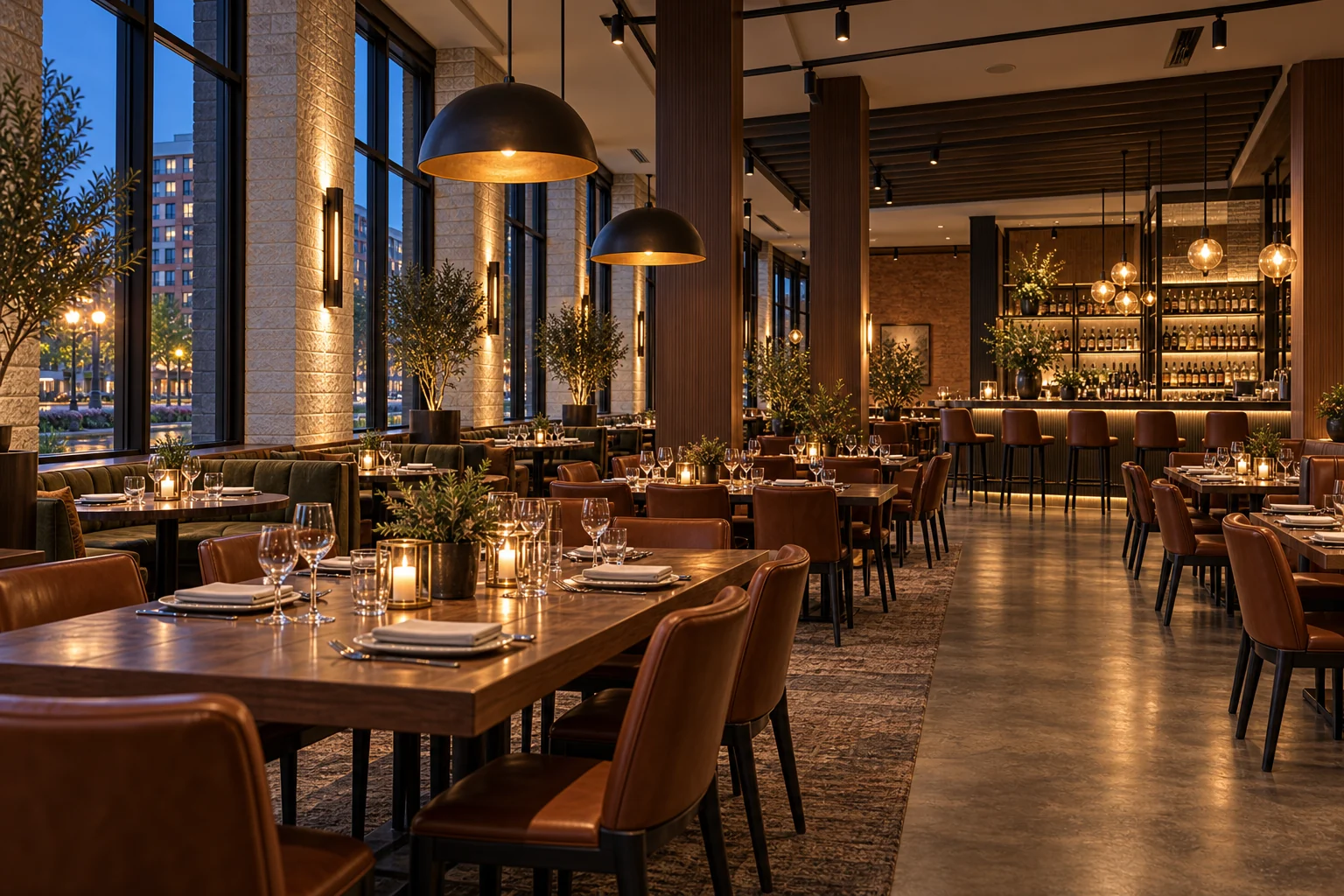 Proposed bar & grill concept: communal dining at 4474.