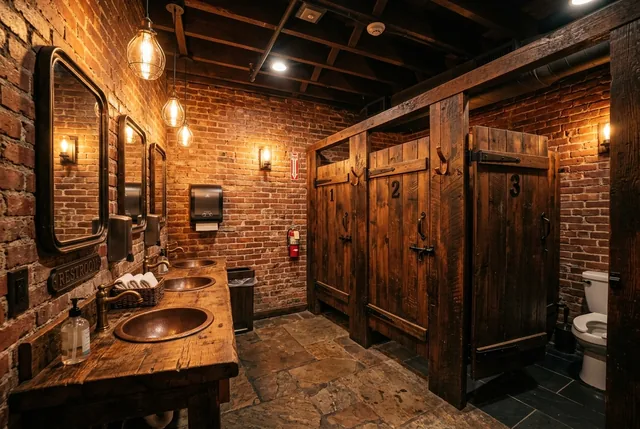 Shared restrooms + circulation