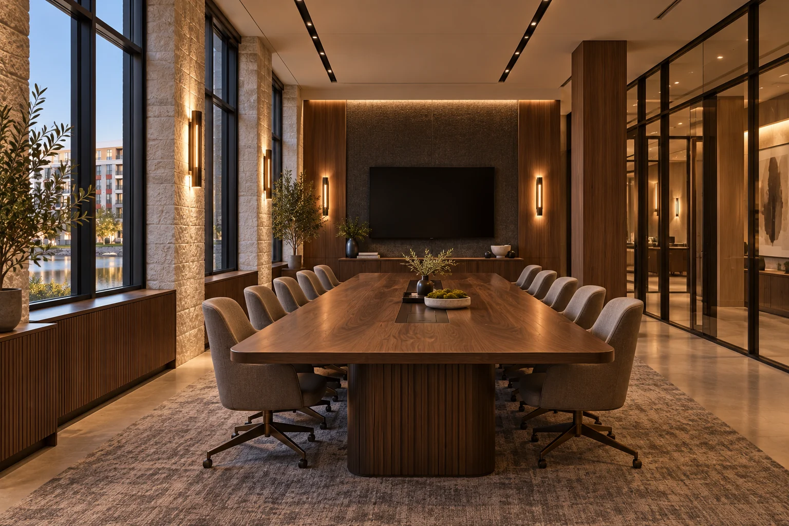 Proposed luxury office concept: boardroom at 4474.