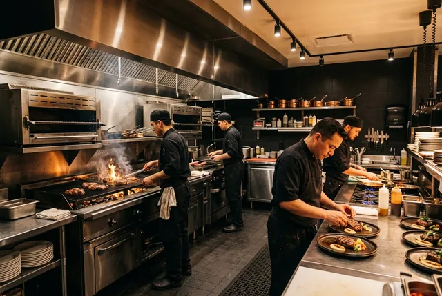 A1 hot kitchen + plating