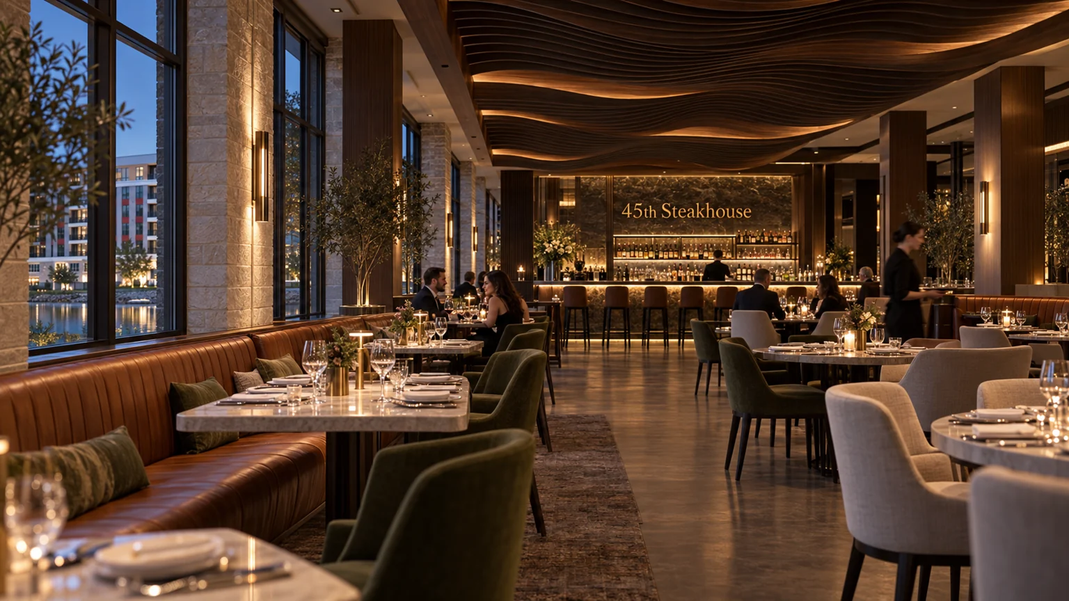 Proposed 45th steakhouse concept: main dining at 4474.